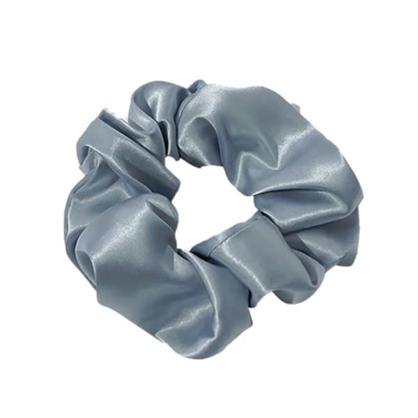 Hårbånd - Scrunchie - Satin - 12 cm - Flere farvevalg