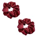 Miniatyrbild 1 av 2: Hårsnodd - Scrunchie - Satin - 9cm - Dubbelpack - Flera färgval