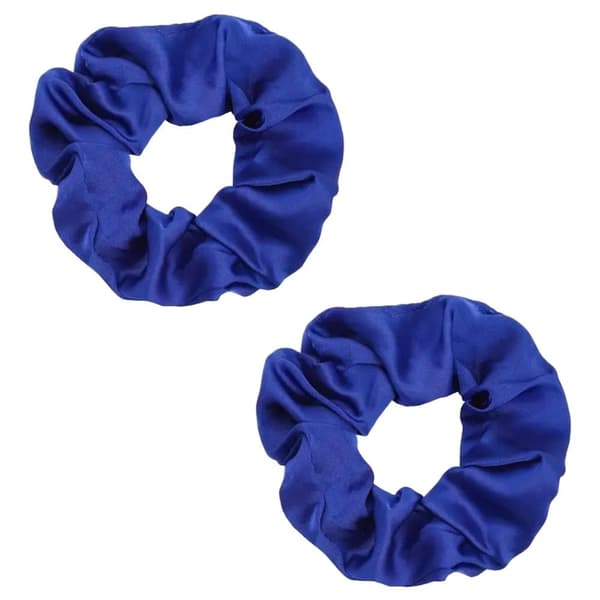 Hårsnodd - Scrunchie - Satin - 9cm - Dubbelpack - Flera färgval