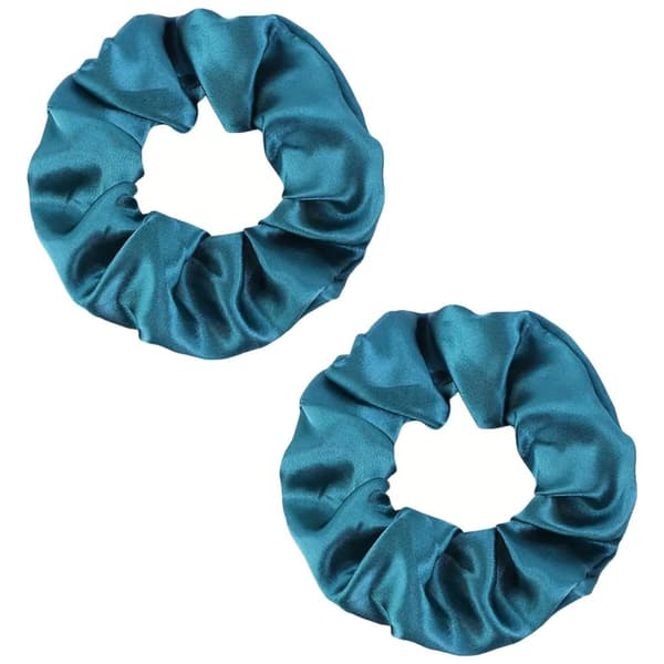 Hårbånd - Scrunchie - Sateng - 9 cm - Dobbelpakning - Flere fargevalg