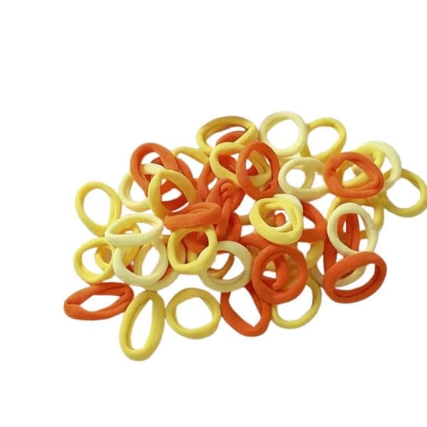Elastiska hårsnoddar - Hårband - 100st - 20mm - Mixade färger - Flera färgval