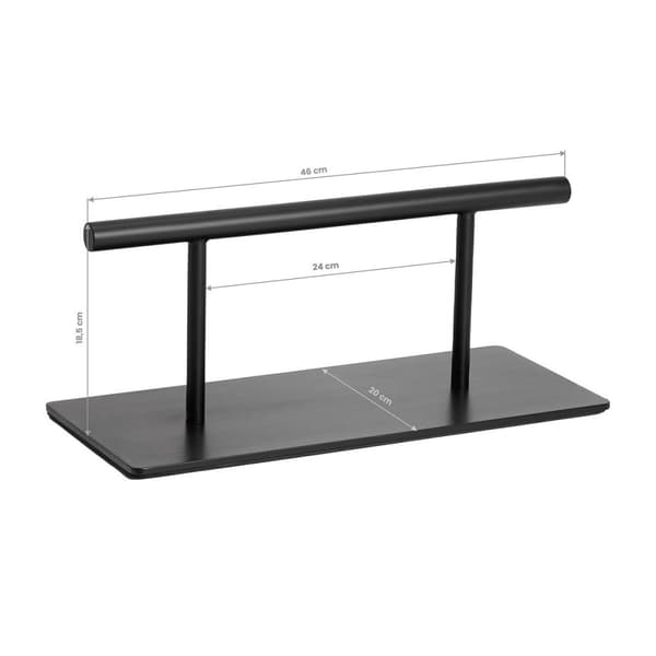 Gabbiano frisør fodskammel L008B sort
