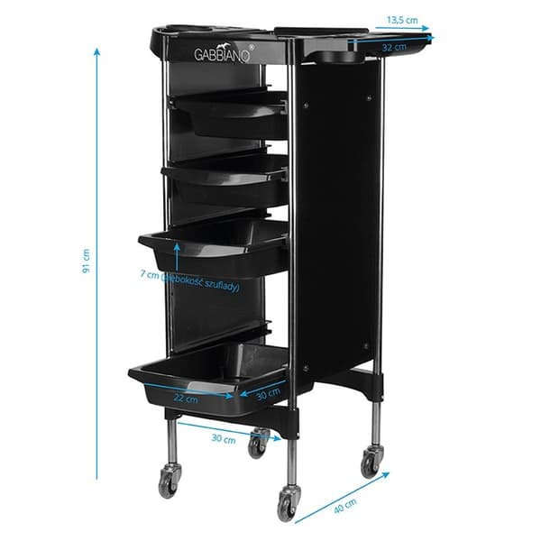 Gabbiano frisørassistent FX11-2 sort