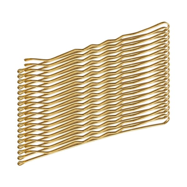 Frisör hårnålar E-64 36 st. 6 cm guld och brun mix