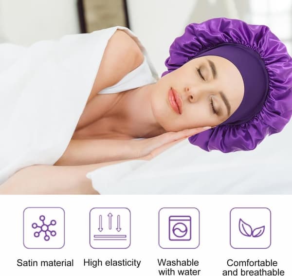 Satiini makuuhattu hiusten suojaamiseen Pehmeä Joustava Comfort Nainen