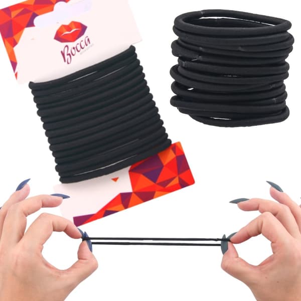 Bocca Beauty hårband 15 stycken svarta