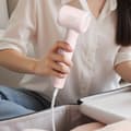 Miniatyrbillede 1 af 4: Hårtørrer med 1300 W effekt, ionisering og vægbeslag - Pink