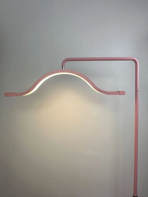 Fosoto Gulvlampe, 45W Effekt, Justerbar Farvetemperatur,Lyserød
