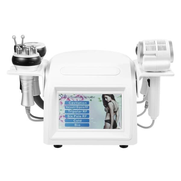6-in-1 Kauneuskone, 40K Kavitointi, RF-teknologia,EU Plug, VALKOINEN