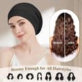 Pikkukuva 5 / 7: 100% Mulberry Silk -hattu hiustenhoitoon - Ylellinen makuuhattu naisille ja miehille (Organic Mulberry Silk