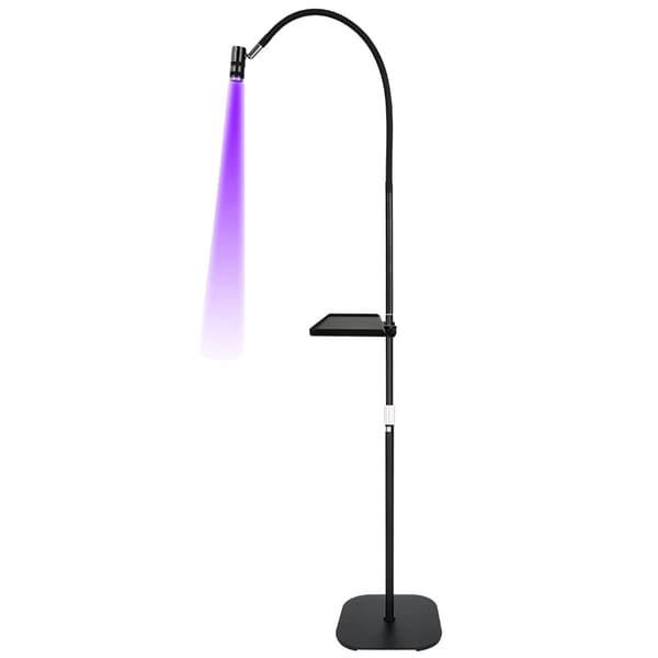 UV-ripsiliima, säädettävä korkeus 135-175 cm, 6W teho,lattian perusta musta, EU-pistoke