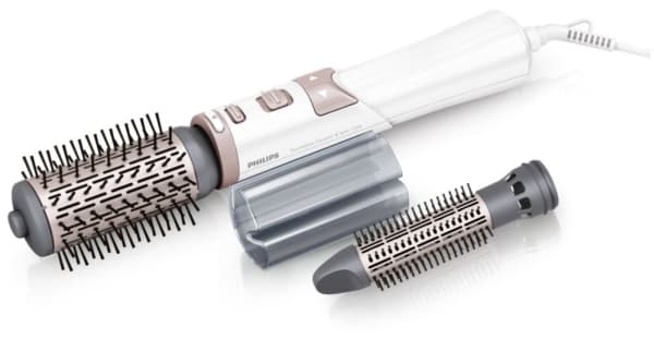 Philips Airstyler HP8664 - Elhårborste - princessvit/silverton