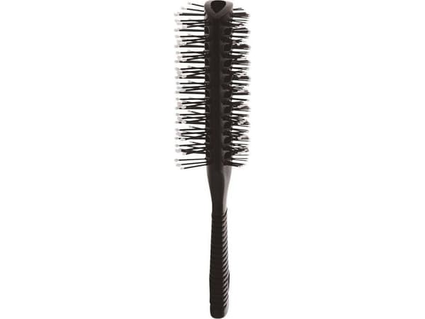 Intervion Antistatic Hair Brush, en dobbeltsidig gjennomføringsbørste med gummihåndtak
