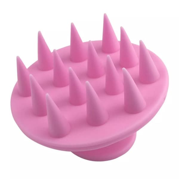 Silikonborste för Hårbottenmassage - Rosa