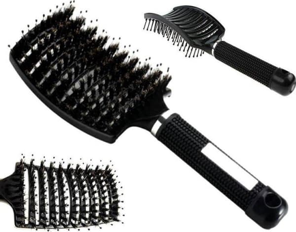TopShine keratin uträtningsborste, svart