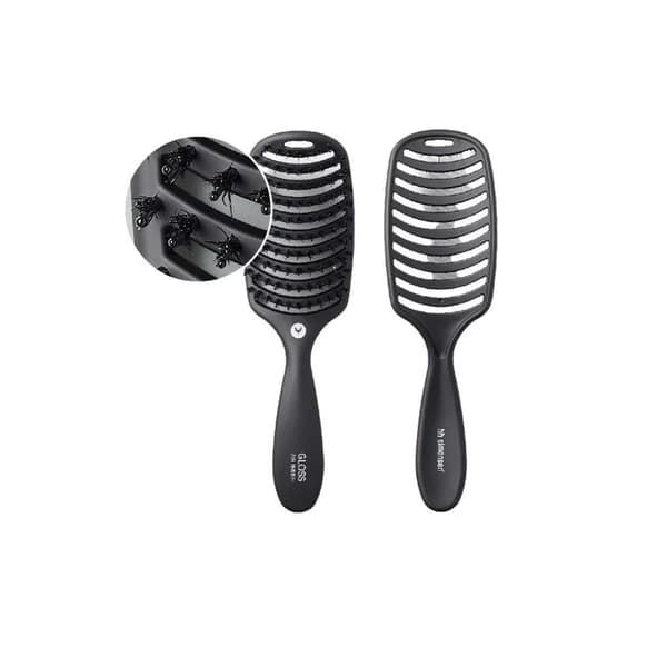 HH Simonsen Gloss Air Brush Rubber Black - Borstar