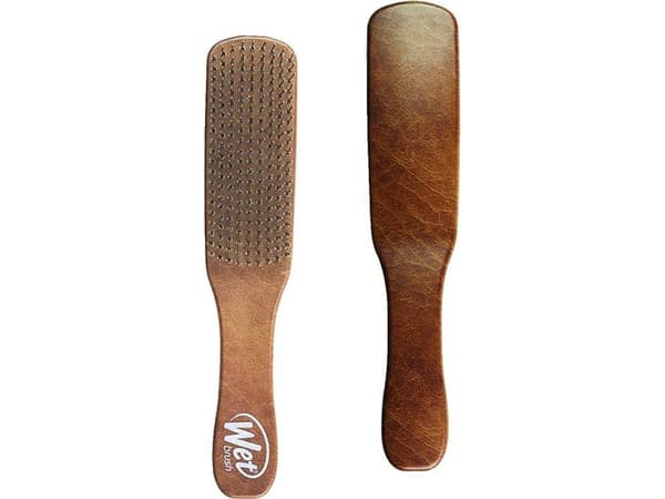 Wet Brush WET BRUSH Mens Detangler szczotka do włosów Brown Leather
