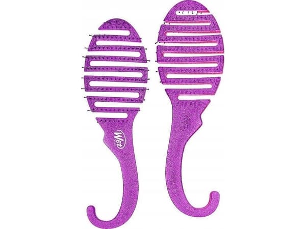 Wet Brush Shower Detangler Glitter Purple