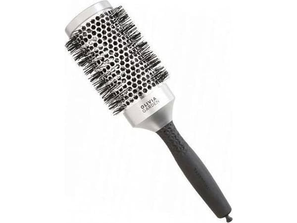 Olivia Garden Olivia Garden Essentials Blowout antistatisk hårstylingbørste Classic Silver 55mm