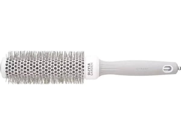 Olivia Garden Expert Blowout Speed Vågiga strån Vit &amp; Grå 35 mm