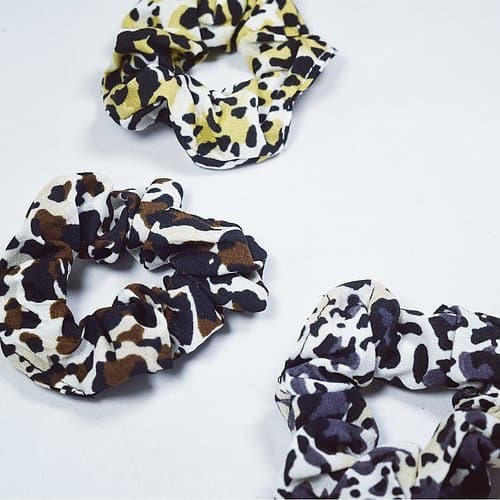 Hårband Scrunchie Leopard - Busy Lizzie