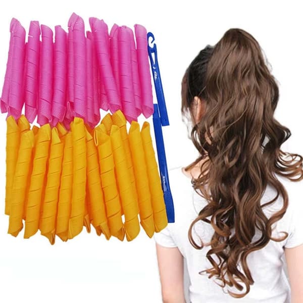 Hårrullar Heatless Curling Papiljotter 18-Pack