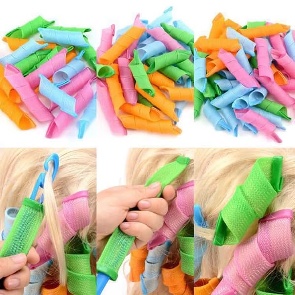 Hårrullar Heatless Curling Papiljotter 18-Pack