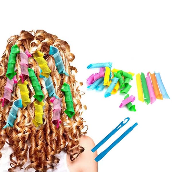 Hårrullar Heatless Curling Papiljotter 18-Pack