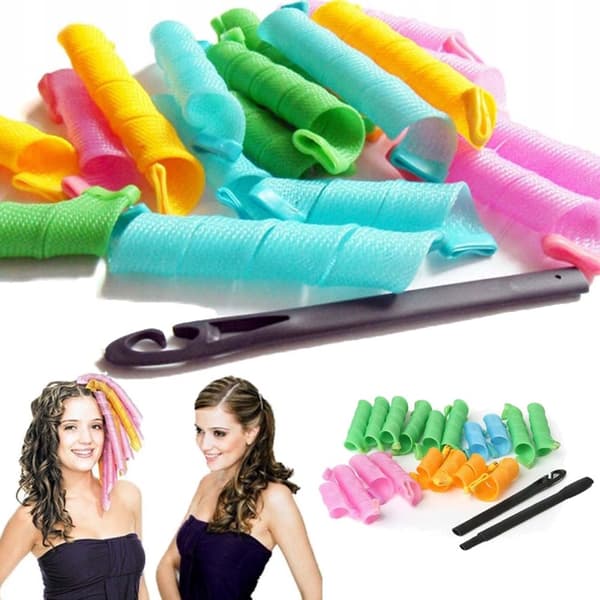 Hårrullar Heatless Curling Papiljotter 18-Pack