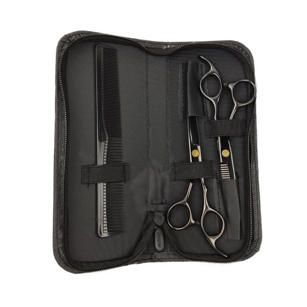Professional Hairdressing Scissors and Thinning Scissors deluxe 4 parts