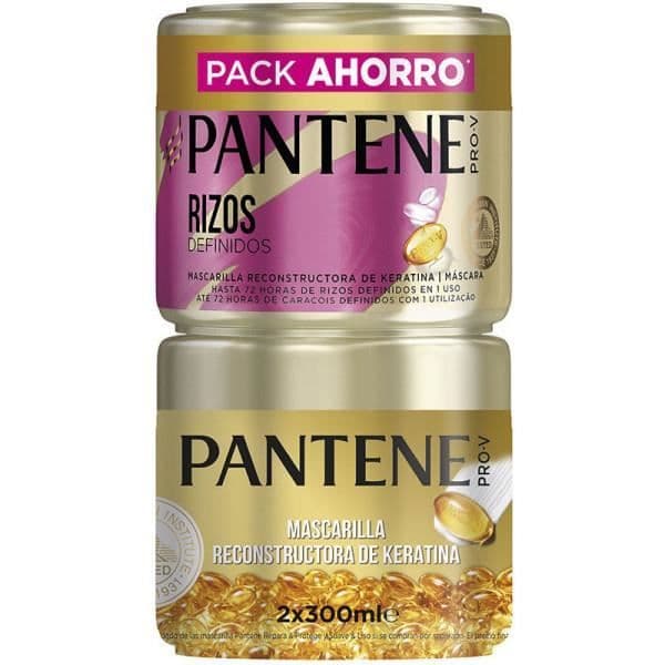 Pantene Rizos Definidos Mascarilla Lote 2 X 300 Ml Mujer
