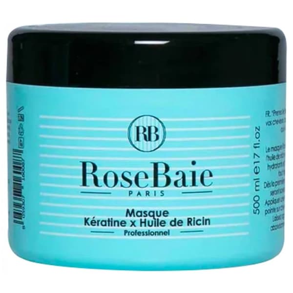Mask - RoseBaie - Ricinolja - 500 ml - Parabenfri - Alla hårtyper