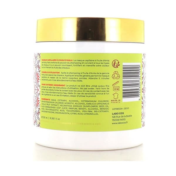 Hårmask - NICKY - Amla - 500 ml - Närande - Stärkande - Alla hårtyper