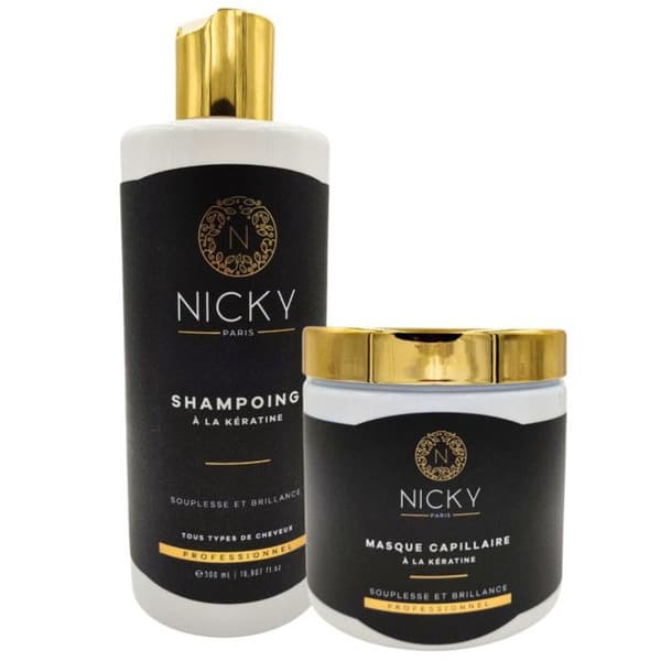 Nicky Paris - Keratin schampo och maskuppsättning -