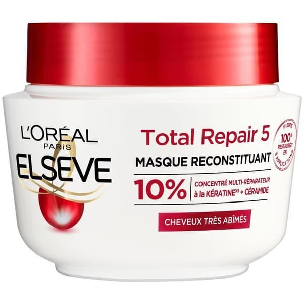 Elsève Total Repair 5 Mask L'OREAL PARIS Skadat hår - 310 ml