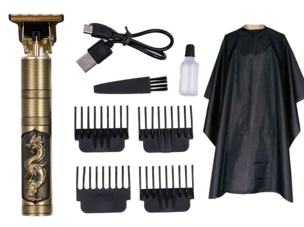 Hår & Skäggtrimmer Deluxe Kit + Gratis Frisörförkläde - Drake