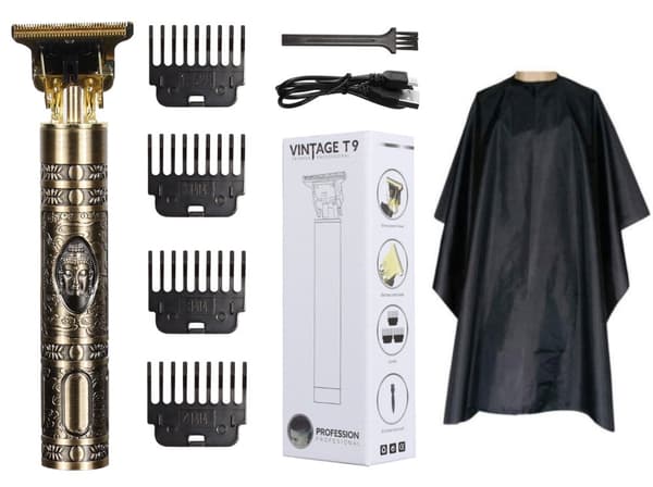 Hår & Skäggtrimmer Deluxe Kit + Gratis Frisörförkläde - Buddha