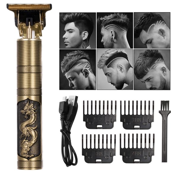 Hår & Skäggtrimmer Deluxe Kit + Gratis rakförkläde - Drake