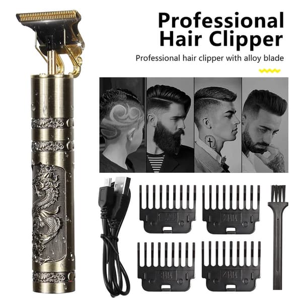 Hair & Beard Trimmer Deluxe Kit + Ilmainen parranajosetti - Drake