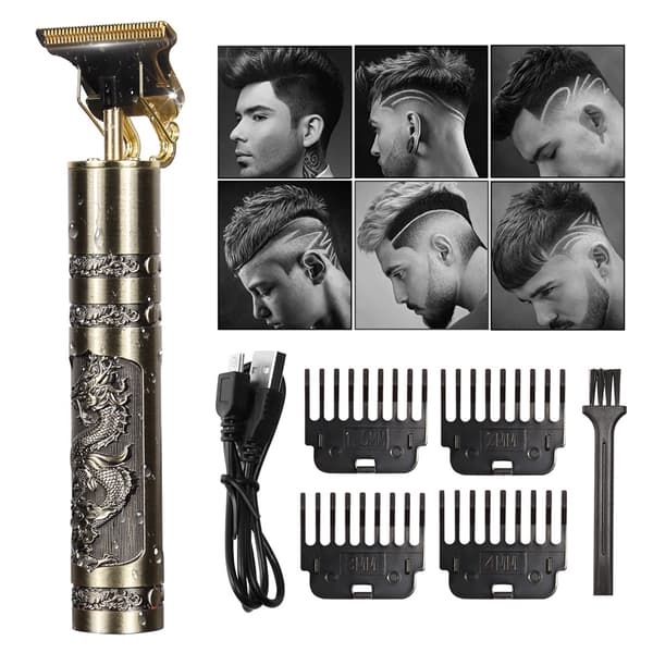 Hair & Beard Trimmer Deluxe Kit + Ilmainen parranajosetti - Drake