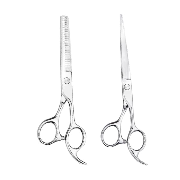Kampaamosakset &amp; harvennussakset Deluxe kampaamo setti + ilmainen esiliina