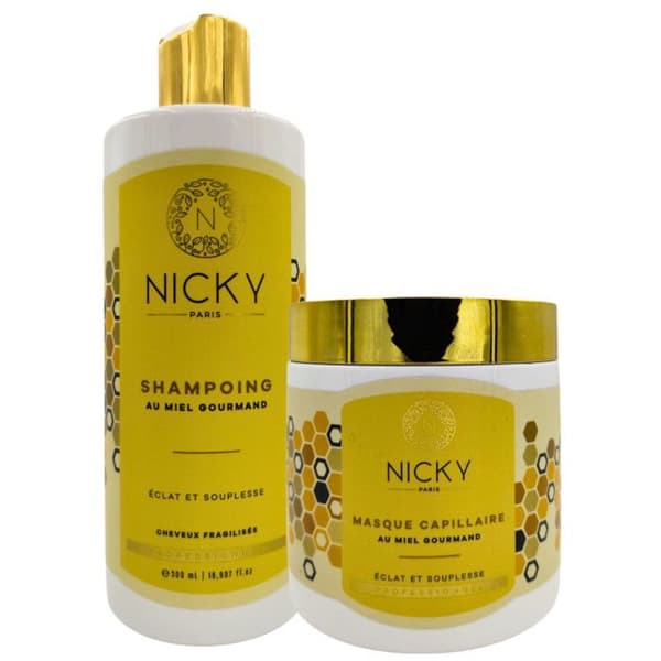 Nicky Paris - Paket med Schampo och Mask med Ljuvlig Honung -