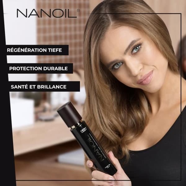 Nanoil Regenerating Styling Oil för hår med hög porositet 100ml - Återfuktar och förhindrar torrhet och friss