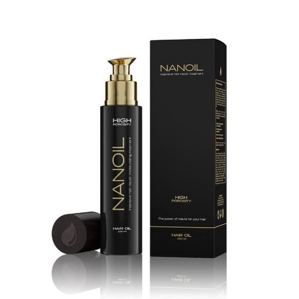 Nanoil Regenerating Styling Oil för hår med hög porositet 100ml - Återfuktar och förhindrar torrhet och friss