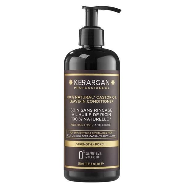 Kerargan - Castor Leave-In Anti-Håravfall Behandling för torrt hår - Återfuktar, ger näring - Aloe Vera - Sulfatfri, GMO - 350ml