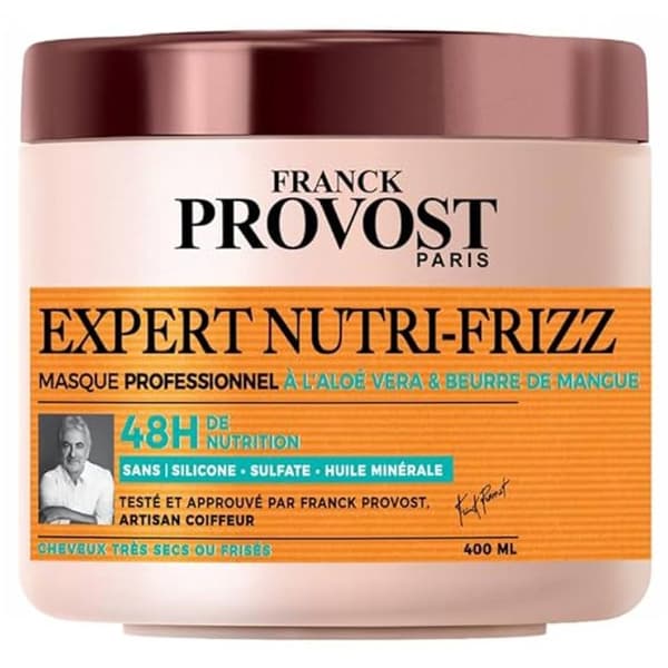 FRANCK PROVOST Expert Nutri-Frizz proffsmask - För torrt eller lockigt hår - 400 ml