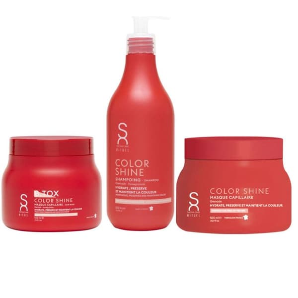 Sacha Care - Color Shine Box - Schampo 500 ml - Hårmask 500 ml - B-Tox 500 ml -
