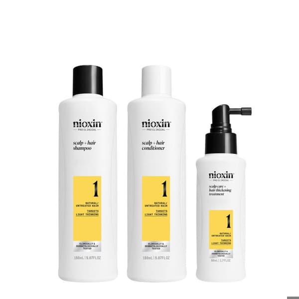 Nioxin Sistema 1 Scalp + Hair Thickening Kit Trifasico