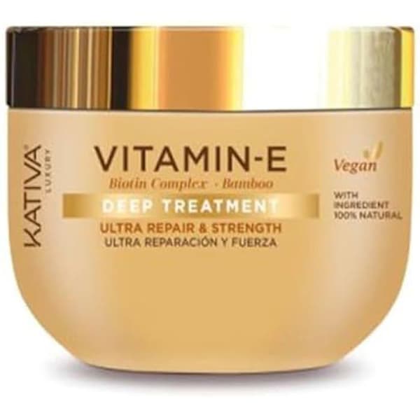 Hårbehandling - KATIVA - E-VITAMIN - Biotin - Bambu - 300 ml