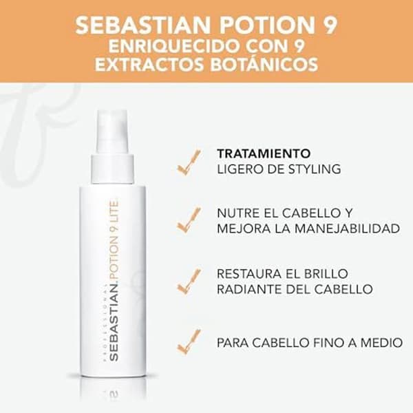 Hårbehandling - SEBASTIAN - Potion 9 Lite - 150 ml - Alla hårtyper - Blandat
